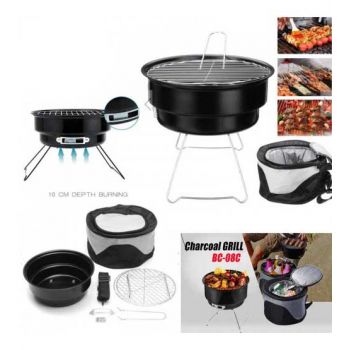 Portable Barbecue Grill With Cooler Bag